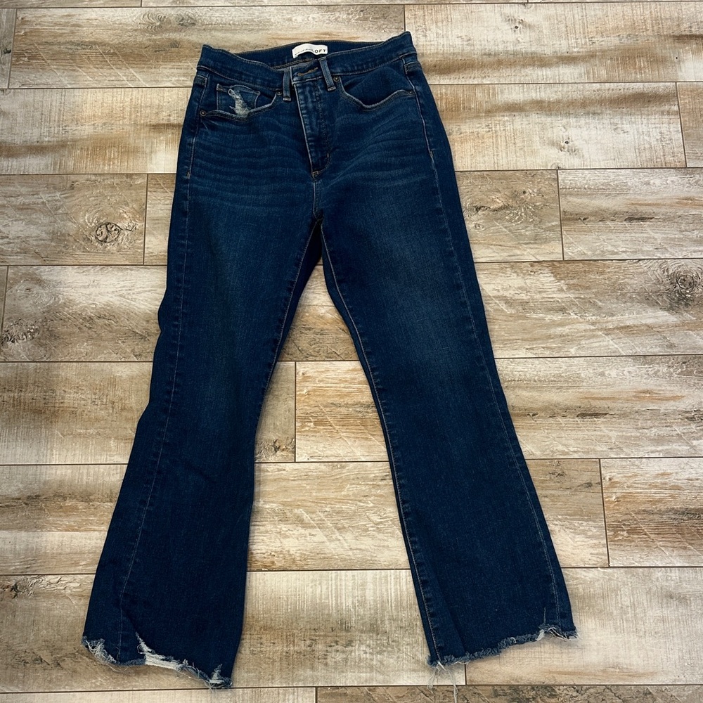 LOFT Dark Indigo Flare Jeans